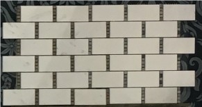 Flower Polished Pattern Marble Mosaic Tiles