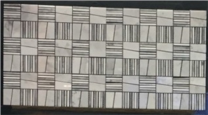 Flower Polished Pattern Marble Mosaic Tiles
