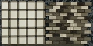 Flower Polished Pattern Marble Mosaic Tiles