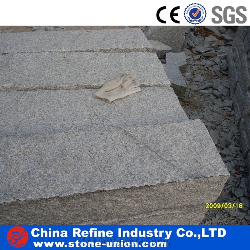 G602 Light Crystal Grey Granite Stone Kerbstones