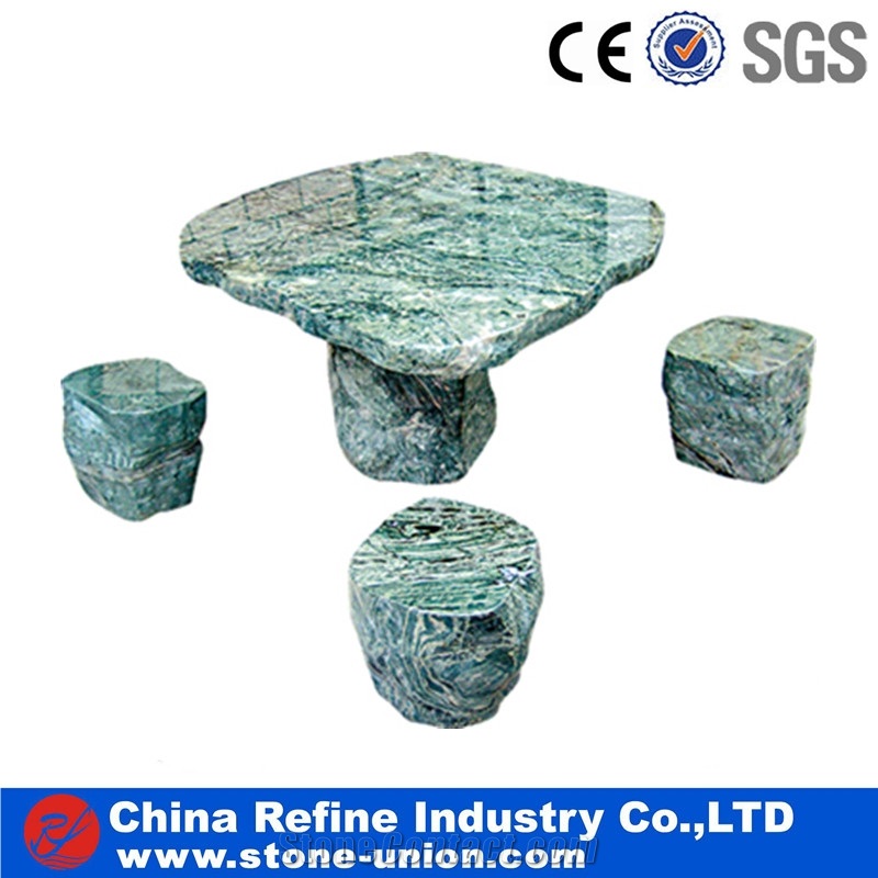 G603 Bianco Grey Sculptured Granite Tables Sets