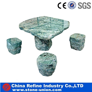 G603 Bianco Grey Sculptured Granite Tables Sets