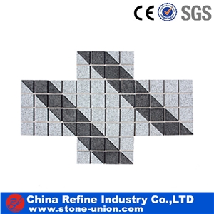 G603 Grey & G654 Black Color Granite Mixed Pavers