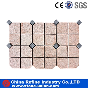 G603 Grey & G654 Black Color Granite Mixed Pavers