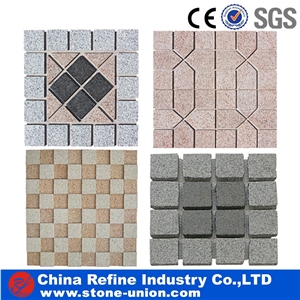 G603 Grey & G654 Black Color Granite Mixed Pavers