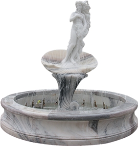 Garden Fountain Marble Sculptures with Statue