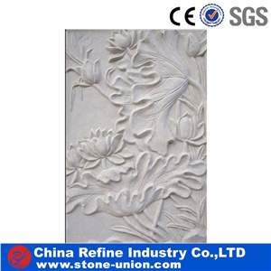 Garden Marble Statue Women Sculpture With Flower