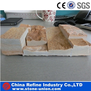 Golden Quartzite Thin Ledge Stone Veneer Panels