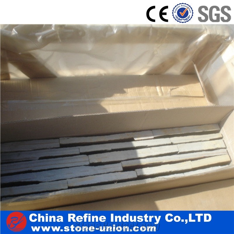 Green Slate Rough Surface Culture Stone Wall Panel