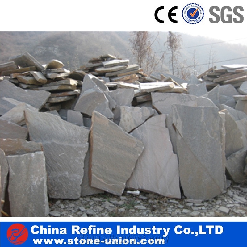 Grey Slate Flagstones Random Shaped Slate