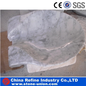 Guangxi White Marble Polished Sinks & Basins