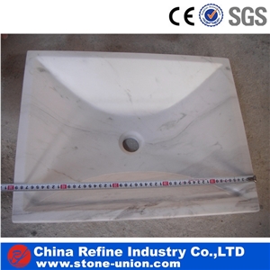 Guangxi White Marble Polished Sinks & Basins