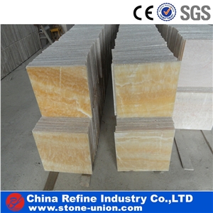 Honey Onyx Polished Pattern Covering Tiles