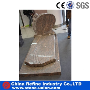 India Imperial Red Granite Monument Tombstone
