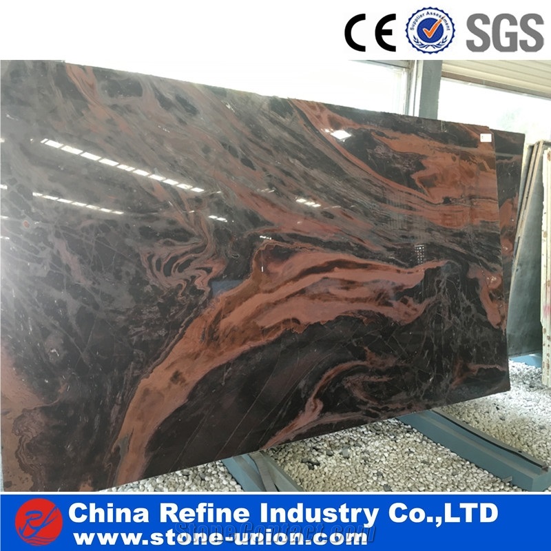 Indian Red Juparana Polished Granite Slabs & Tiles