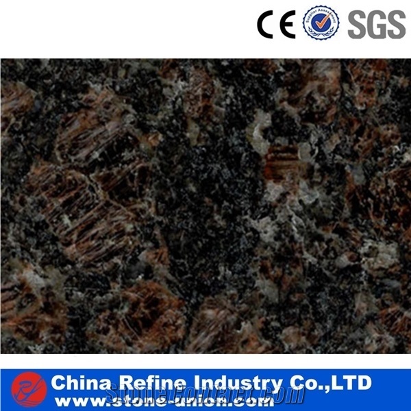 Indian Tan Brown Polished Granite Slabs & Tiles