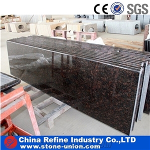 Indian Tan Brown Polished Granite Slabs & Tiles