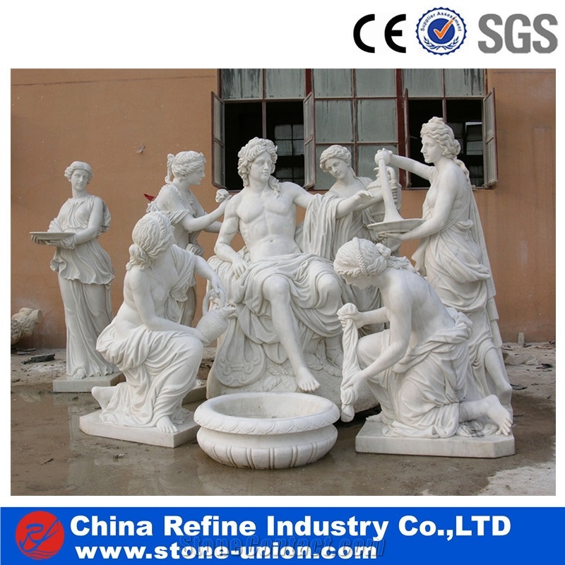 Landscaping White Marble Statue,Modern Sculpture