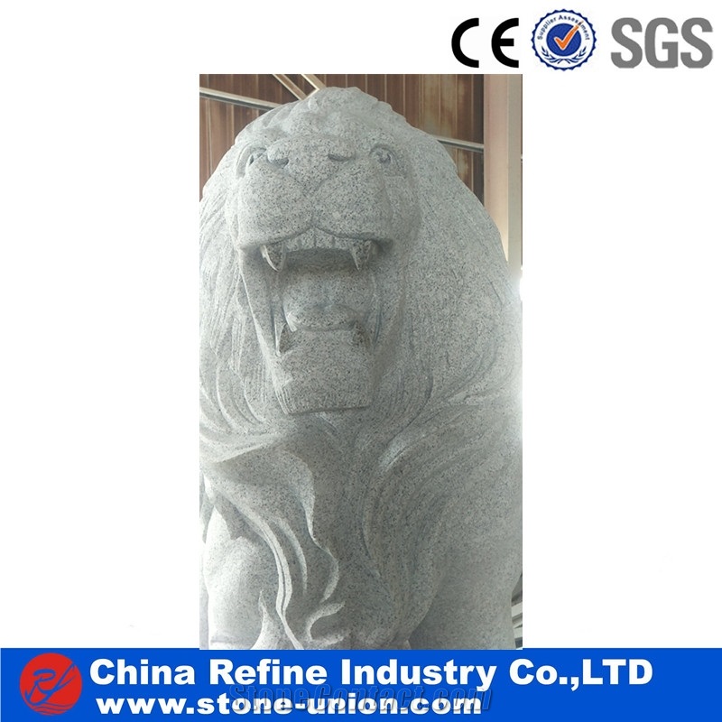 Large Sculpture Animal Granite Lion Statues