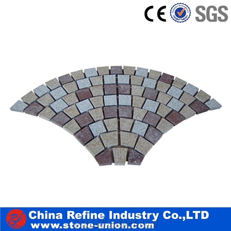 Light & Dark Grey Granite Paver Stone,Cobblestone