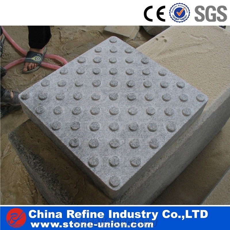 Light Grey Granite Blind Stone Road Paving Stone