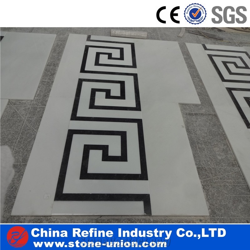 Marble Foyers, Entryways Marble Waterjet Medallion