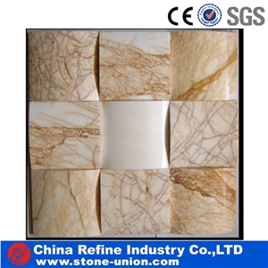 Beautiful Home Inlay Marble Floor Waterjet Medallion Tiles