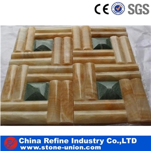 Beautiful Home Inlay Marble Floor Waterjet Medallion Tiles