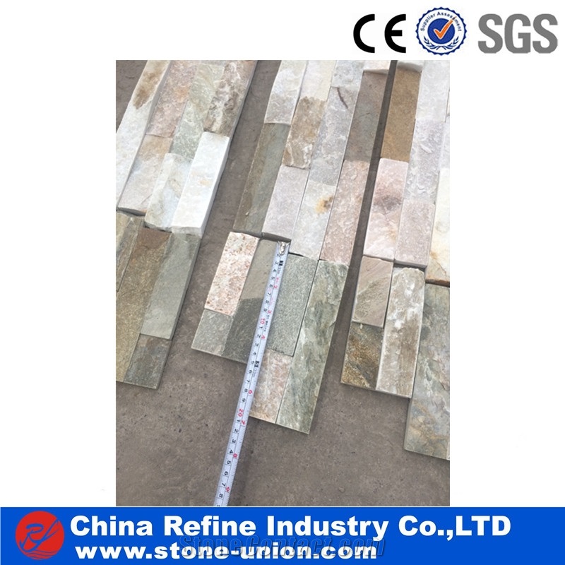 Mixed Color Slate Culture Stone Wall Cladding