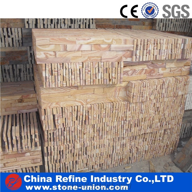 Multi Color Sandstone Veneer, Wall Cladding Panel