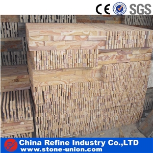 Multi Color Sandstone Veneer, Wall Cladding Panel