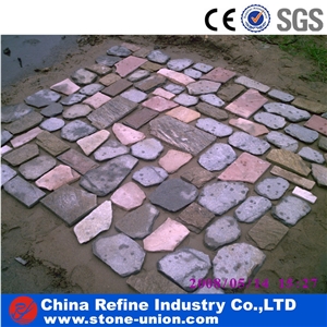 Multicolor Exterior Small Random Slate Flagstone