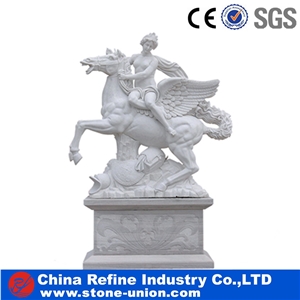 Natural Hand Carved Marble Statue Sculpture Figure