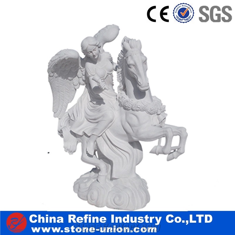 Natural Hand Carved Marble Statue Sculpture Figure