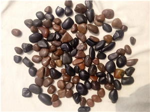 Natural Polished Pebbles, Black River Lock Pebbles