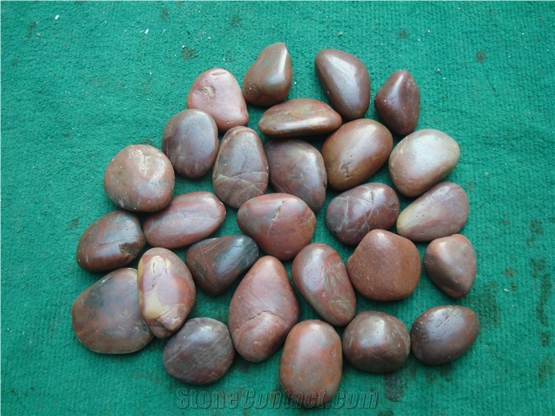 Natural Polished Pebbles, Black River Lock Pebbles