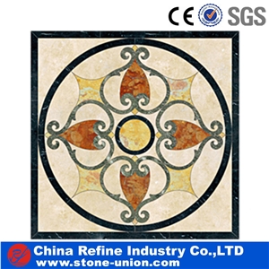 New Design Marble Stone Waterjet Medallions