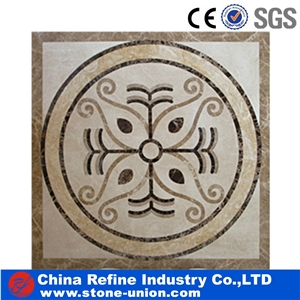 New Design Marble Stone Waterjet Medallions