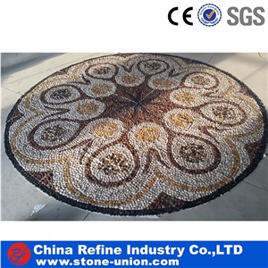Pebble Stone Marble Mosaic for Home Dec Mosaic
