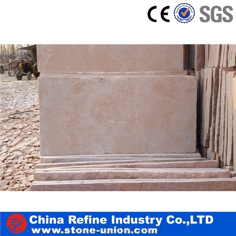 Pink Quartzite Tiles And Flooring Covering Pattern Tile