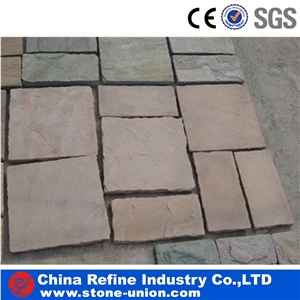 Pink Quartzite Tiles And Flooring Covering Pattern Tile