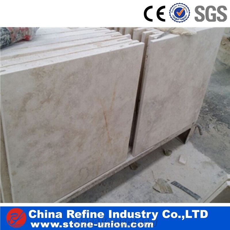 Polished Vein Cut & Cross Cut White Travertine
