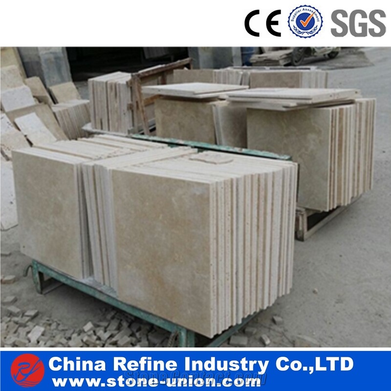Polished Vein Cut & Cross Cut White Travertine