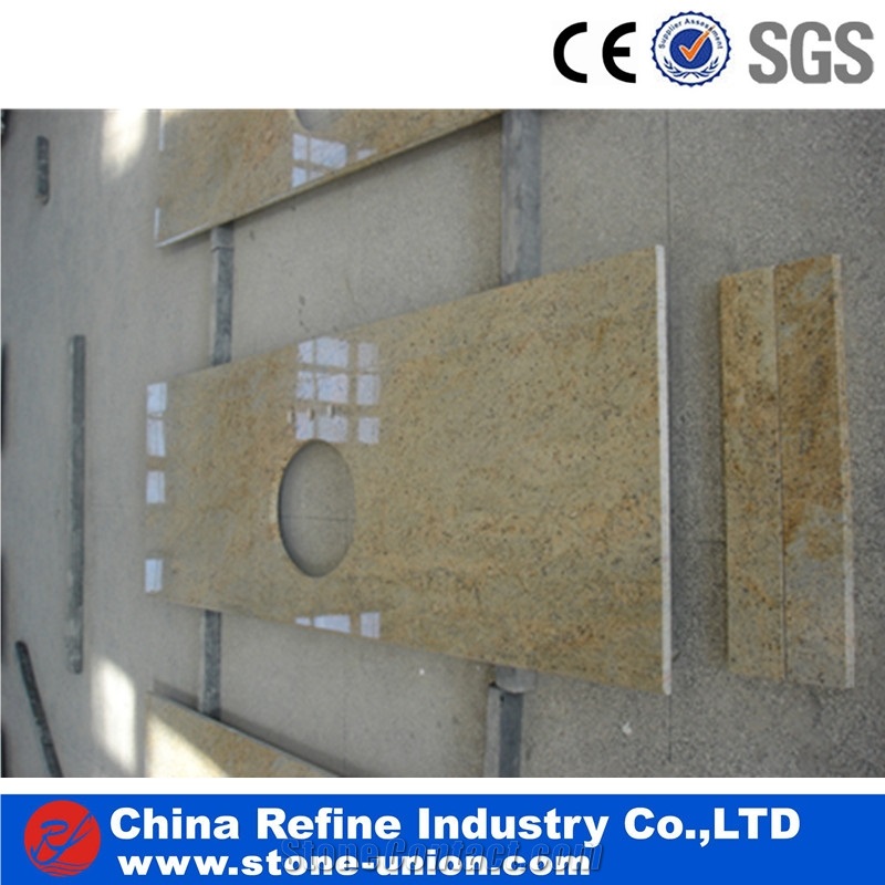 Rectangular Kashmir King Gold Granite Wash Top
