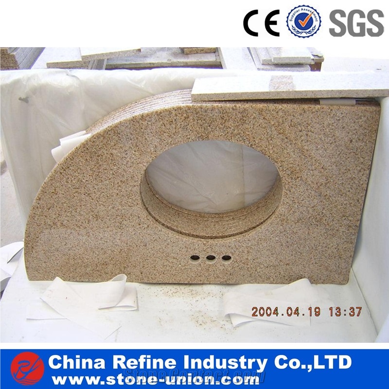 Rectangular Kashmir King Gold Granite Wash Top
