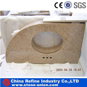 Rectangular Kashmir King Gold Granite Wash Top