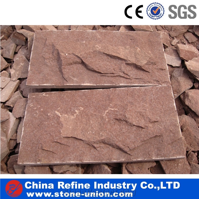 Red Honed Sandstonewall Cladding Covering Paving