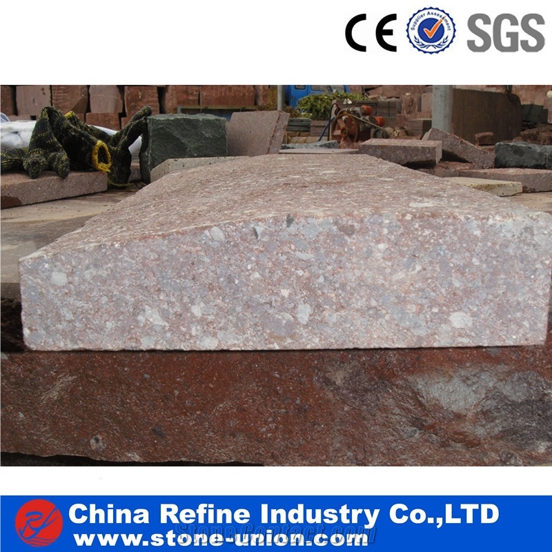 Red Porphyry Kerb Stone,Cheap Chinese Road Stone