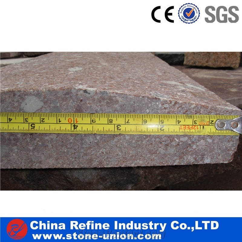 Red Porphyry Kerb Stone,Cheap Chinese Road Stone