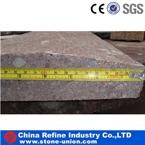 Red Porphyry Kerb Stone,Cheap Chinese Road Stone